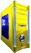 APEVIA X-Discovery X-DISCOVERY-YL Metal Case w/ Side Window Yellow Computer Case