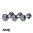 Troy Rubber Encased Dumbbells 5-50lb Set