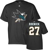 Jeremy Roenick San Jose Sharks Black Name and Number T-Shirt