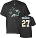 Jeremy Roenick San Jose Sharks Black Name and Number T-Shirt