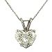 1.72cttw Heart Diamond Pendant on Chain Egl G-H/VS2