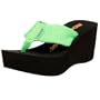 Rocket Dog Women's Crush Platform Thong Sandal,Neon Green,8 M US