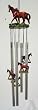 Horse Pony Shaped Outdoor Wind Chime Noisemaker
