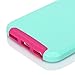 iPhone 6 Case, oneCase™ Hybrid High Impact Shockproof Protective Case Hard Plastic+Soft Silicon Rubber Armor Defender Case Cover for Apple iPhone 6 4.7 inch Screen with Stylus & Screen Protector (Light Blue/Rose Red)
