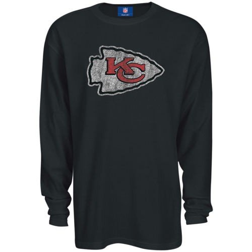 Reebok Kansas City Chiefs Black Thermal Long Sleeve Top