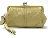 AUTHENTIC COACH LEATHER FRAMED CLUTCH WRISTLET 40573