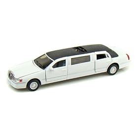 1999 Lincoln Town Car Stretch Limousine 1/38 White
