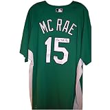 St. Louis Cardinals 2008 Hal McRae #15 Autographed St. Patrick's Day Jersey