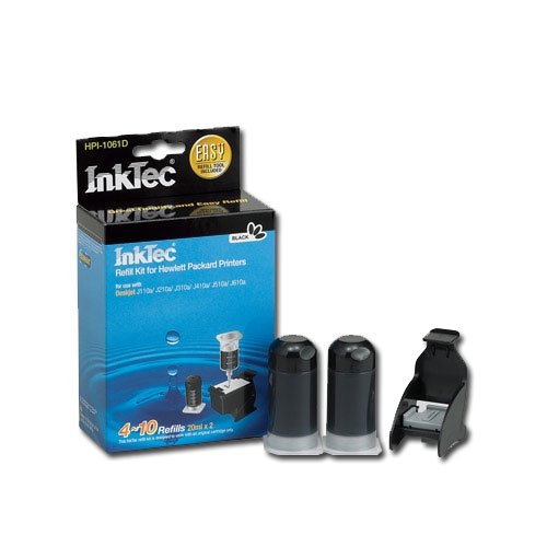 Inktec Black Ink Refill Kits for the Hp 61 Ink Cartridges Model HPI-1061DB005N4WGNC