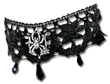 Arachnathea Lace Choker style Necklace with Spider