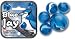 Blue Jay Marbles Set (1 Shooter Marble, 24 Player Marbles & 2 Display Rings)
