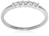 14k White or Yellow Gold 5-Stone Diamond Ring (1/6 cttw, H Color, SI2 Clarity)