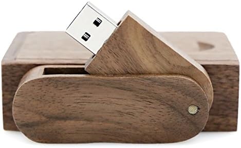 Logo printing or Customization Walnut Wooden 16GB USB 2.0 Flash Drive Pen Drive Stick oval-shaped with Case