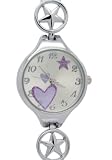 Renos - Montre Femme - Quartz - Acier inoxydable - Motifs ??toiles/c?urs roses