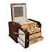 Jewelry : High Gloss Jewelry Chest in Rosewood with Mapa Burl