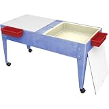Mobile Double Mite Sand and Water Activity Table - Beige Tubs - 24H