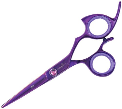 Sharkfin requin Professionnel droite non-Swivel Titane Purple 5.5in Coupant des Cisailles + rasoir +Libère la Beauté d'Itay de Cadeau de Vacances 8 Miroitement d'Oeil de Beauté de Nature de pile