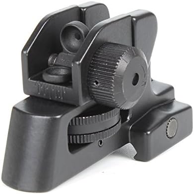 NcDe Quick Detachable Adjustable Standard Front Rear Iron Sights for AR-15 - Picatinny Mount