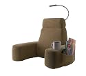 Homedics BRF-2L Foldable Massaging Back Rest with LED Light, Beige