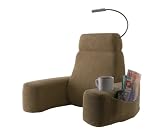Homedics BRF-2L Foldable Massaging Back Rest with LED Light, Beige