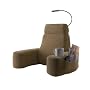Homedics BRF-2L Foldable Massaging Back Rest with LED Light, Beige