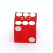 Red Sanded 11/16" Feather Edge Casino Dice