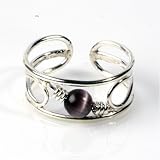 STERLING SILVER TOE RING W/FO - 6mm