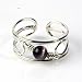 STERLING SILVER TOE RING W/FO - 6mm