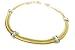 14 Karat Yellow Gold Double-Strand Snake Bracelet, Enhanced with Four White Gold Pave Set Diamond Bars.