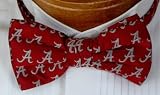 Alabama Bow Tie - University of Alabama Crimson Pre-Tied Bow Tie with Script A Logo