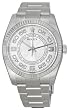 Rolex No Date Silver Concentric Arabic Dial Stainless Steel Oyster Bracelet Mens Watch 116034scao from designer Rolex