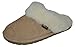 Eurow Sheepskin Women's Hardsole Scuff Slipper - Sand/White
