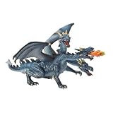 Bullyland 75588 - Drachen mit 3 K&ouml;pfen, blau/silber - BULLYLAND