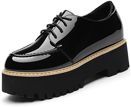 Yasilaiya Delicate Women's Artificial Leather Round Mouth Antiskid Oxfords