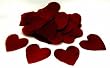 Burgundy Heart Shaped Silk Petals