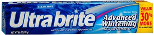 Ultra brite Advanced Whitening Toothpaste Clean Mint 6 oz