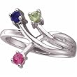 Multi-Color Gemstones Fashion Ring