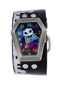 Disney #41573 Unisex Nightmare Before Christmas Jack Skellington Leather Strap Watch