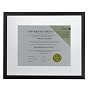 Floating Document Frame - Black (13x16")