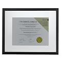 Floating Document Frame - Black (13x16")