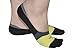 Bamboo No Show Anti Slip Socks, 5 Striped Pairs (One Size (5-8), Striped Assorted 1)