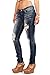 Machine Women's Juniors Low Rise Distressed Skinny Jeans