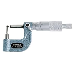 Mitutoyo 0-1x.0001x.187anvil Mitutoyo Tubing Micrometr by Mitutoyo