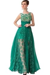 Sheer Bateau Neck Winter Floor Length Evening Dress 