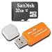 SanDisk 32 GB SD HC micro SDHC Class 4 Flash Memory Card with Everything But Stromboli (tm) Card Reader