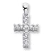 Diamond Prong Set Cross