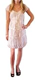 Luluvia Pretty in Pink Lace and Ribbon Dress Button Front