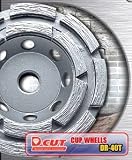 D-CUT SR-40 Cup Wheels - Premium (Single Row Cup): Size - 4 x 7/8 - 5/8