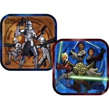 Star Wars - The Clone Wars Lunch Plates, 8ct
