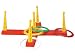 Androni 7408799 - Kreuz-Ringwurfspiel mit 5 Ringen, 40cm